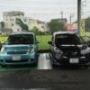 古いシエンタと新しいシエンタが二台並んでいる。