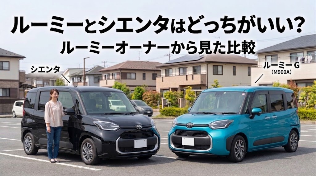 ルーミーとシエンタどっちがいい？